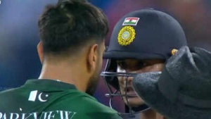Asia Cup Tensions Flare: Sharma and Rauf Engage in On-Field Confrontation During India-Pakistan Clash
Alternatively:
India vs. Pakistan Asia Cup Match Sees Heated Exchange Between Sharma and Rauf