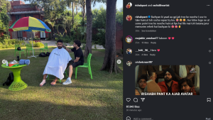 'Bachpan ki yaadein': Rishabh Pant shares nostalgic childhood memory, gets haircut under a tree