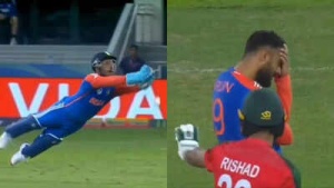 Sanju Samson's Asia Cup Outing: No Batting, Costly Drop in India's Victory Over Bangladesh - Watch the Mishap