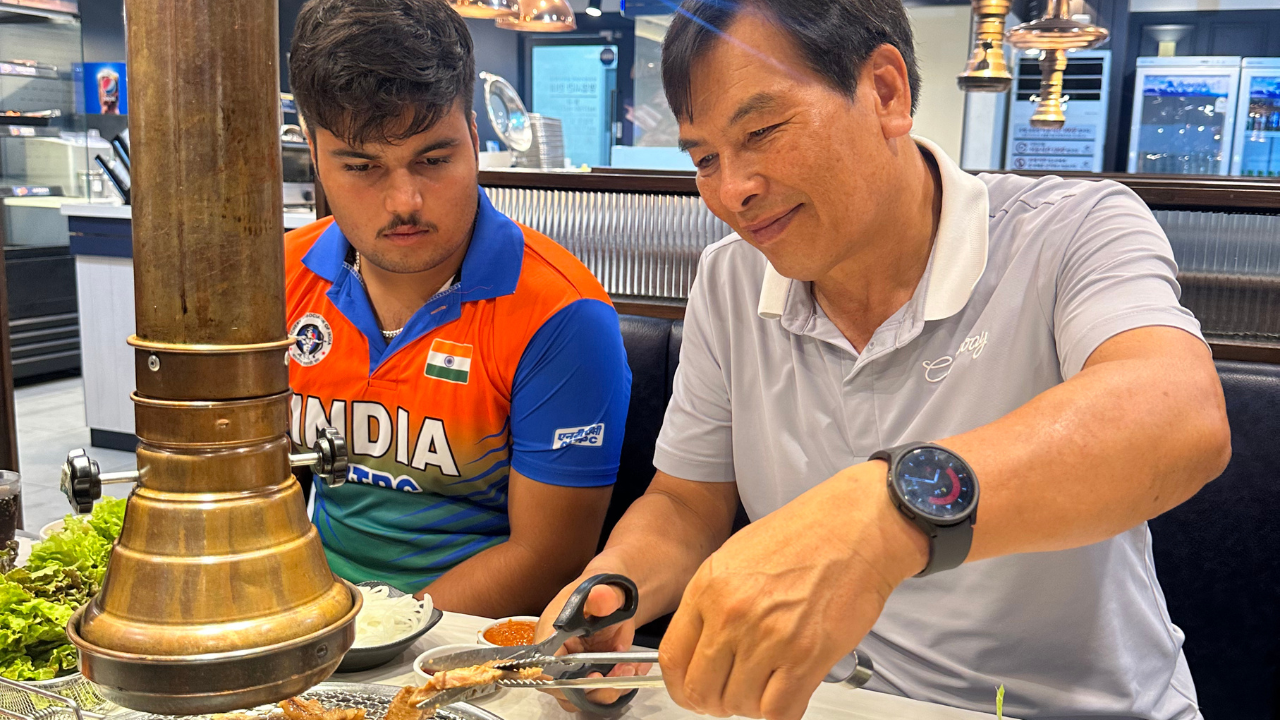 Rahul with legendary Korean coach Moon Hyung Cheol