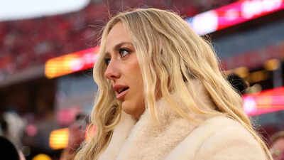 Brittany Mahomes’ fiery red crop top look goes viral as baby Sterling enjoys her Arrowhead Chiefs debut